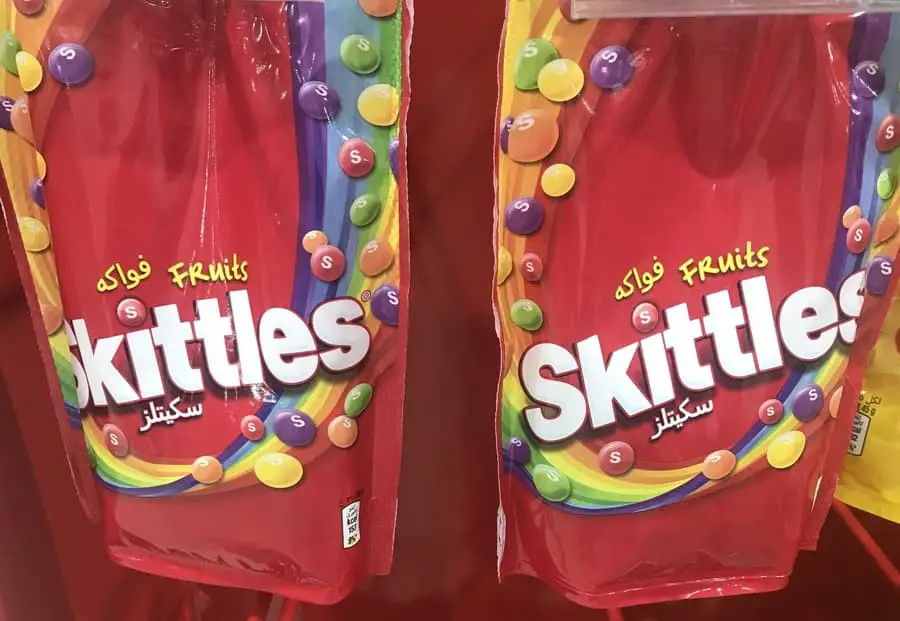 carbs calories in skittles