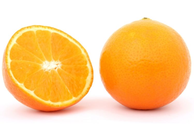 calories in orange